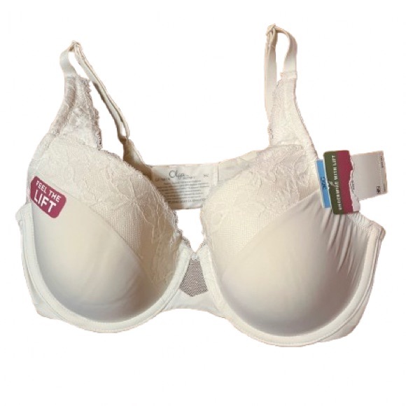 NWT Olga by Warner's Women's Cream Lace Lift Bra Size 36C - Picture 1 of 6